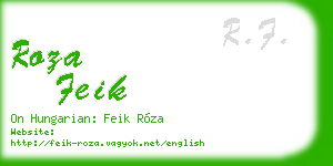 roza feik business card